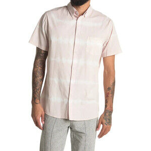 Sovereign Code Hawthorne Short Sleeve Button Down Shirt In Light/Pastel Pink S